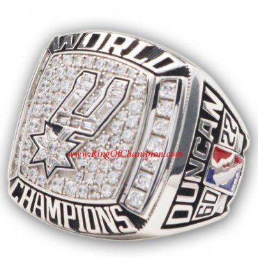 2002 - 2003 San Antonio Spurs Basketball World Championship Ring, Custom San Antonio Spurs Champions Ring