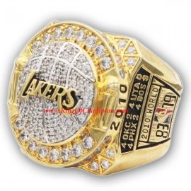 2009 - 2010 Los Angeles Lakers Basketball World Championship Ring, Custom Los Angeles Lakers Champions Ring