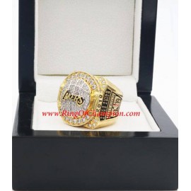 2009 - 2010 Los Angeles Lakers Basketball World Championship Ring, Custom Los Angeles Lakers Champions Ring