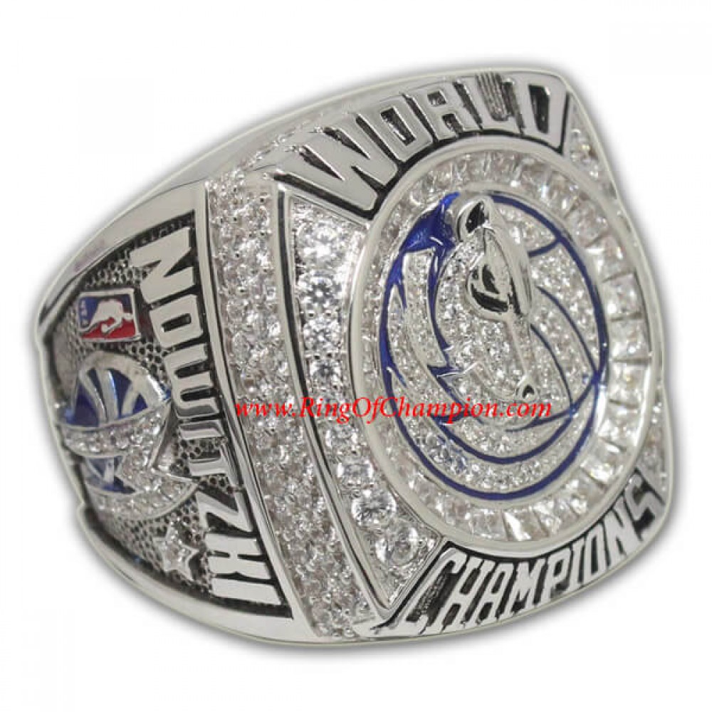 2010 - 2011 Dallas Mavericks Basketball World Championship Ring, Custom Dallas Mavericks Champions Ring