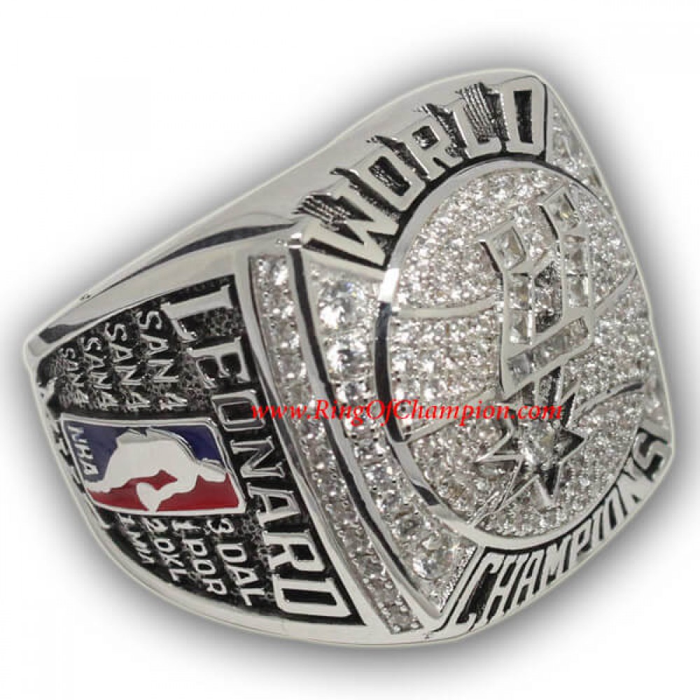 2013 - 2014 San Antonio Spurs Basketball World Championship FAN Ring, Custom San Antonio Spurs Champions Ring