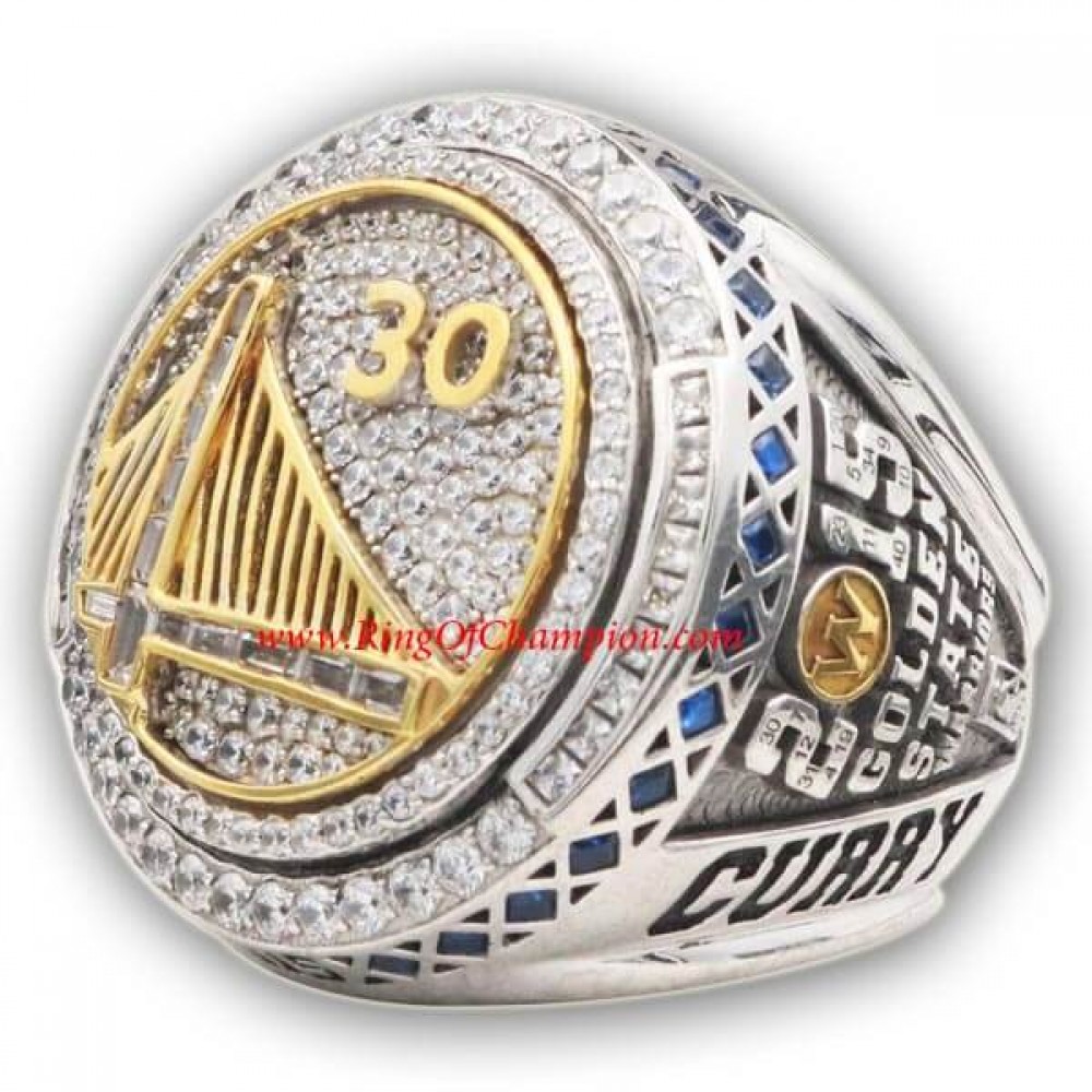 2014 - 2015 Golden State Warriors Basketball World Championship Ring, Custom Golden State Warriors Champions Ring