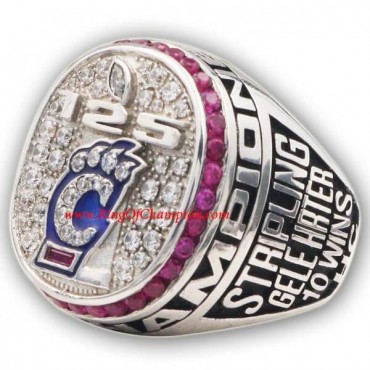 2012 Cincinnati Bearcats Men's Football Big East National Championship Ring, Custom Cincinnati Bearcats Champions Ring