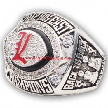 2012 Louisville Cardinals Men's Football Big East Conference National Championship Ring, Custom Louisville Cardinals Champions Ring