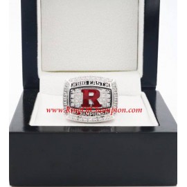 2012 Rutgers Scarlet Knights Men's Football Big East Conference Championship Ring, Custom Rutgers Scarlet Knights Champions Ring