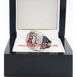 2012 Rutgers Scarlet Knights Men's Football Big East Conference Championship Ring, Custom Rutgers Scarlet Knights Champions Ring