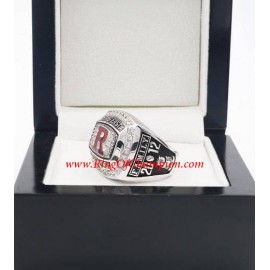 2012 Rutgers Scarlet Knights Men's Football Big East Conference Championship Ring, Custom Rutgers Scarlet Knights Champions Ring