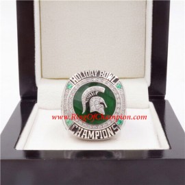 2017 Holiday Bowl Michigan State Spartans Men's Football College Championship Ring