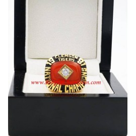 1981 Clemson Tigers NCAA Men's Football National College Championship Ring