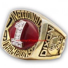 1985 Oklahoma Sooners Men's Football NCAA National College Championship Ring