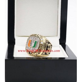 1991 Miami Hurricanes Men's Footaball NCAA National College championship ring