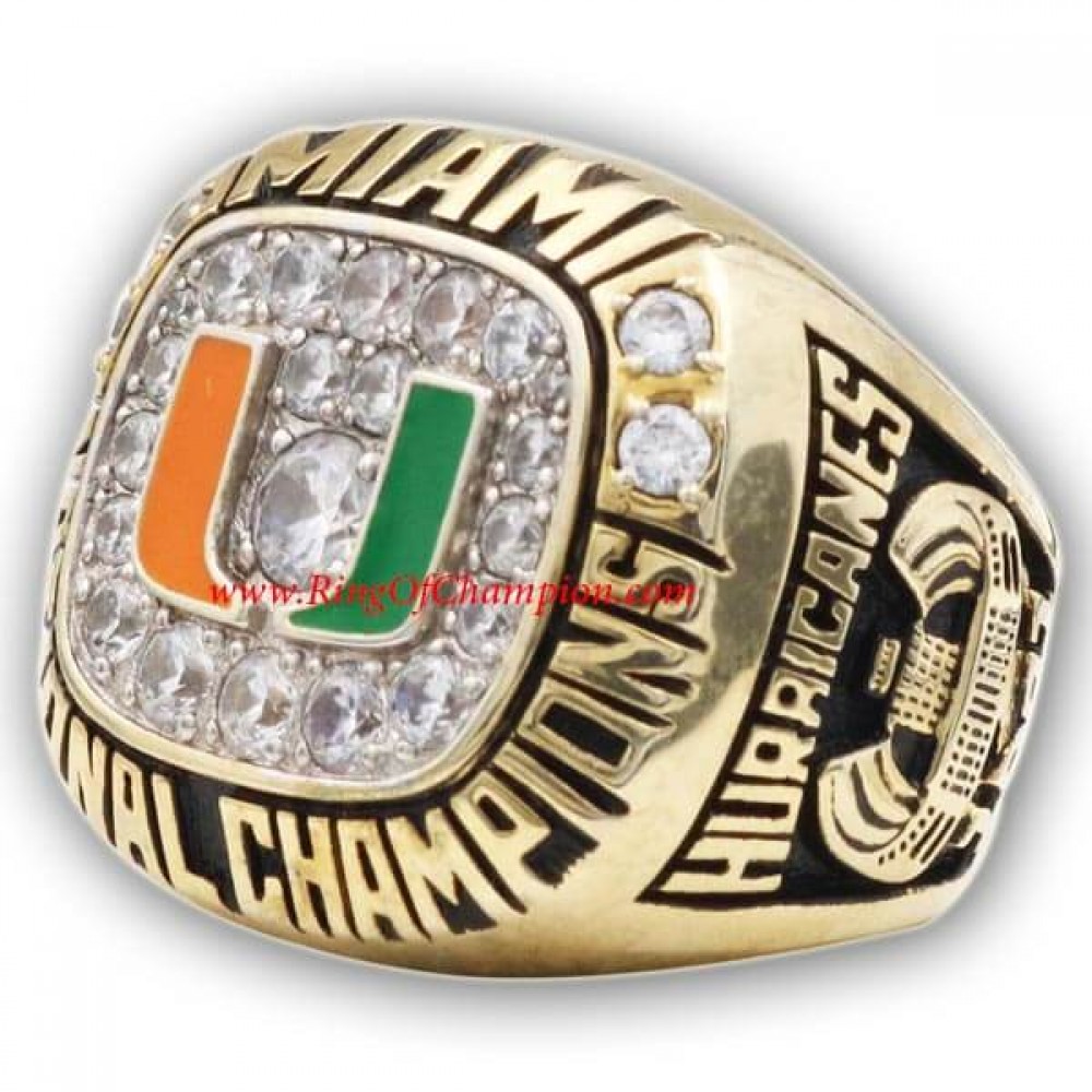 1991 Miami Hurricanes Men's Footaball NCAA National College championship ring