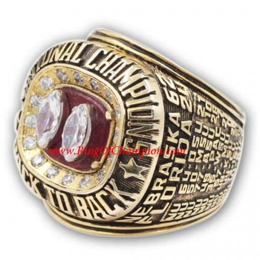 1995 Nebraska Cornhuskers Men's Football NCAA National College Championship Ring