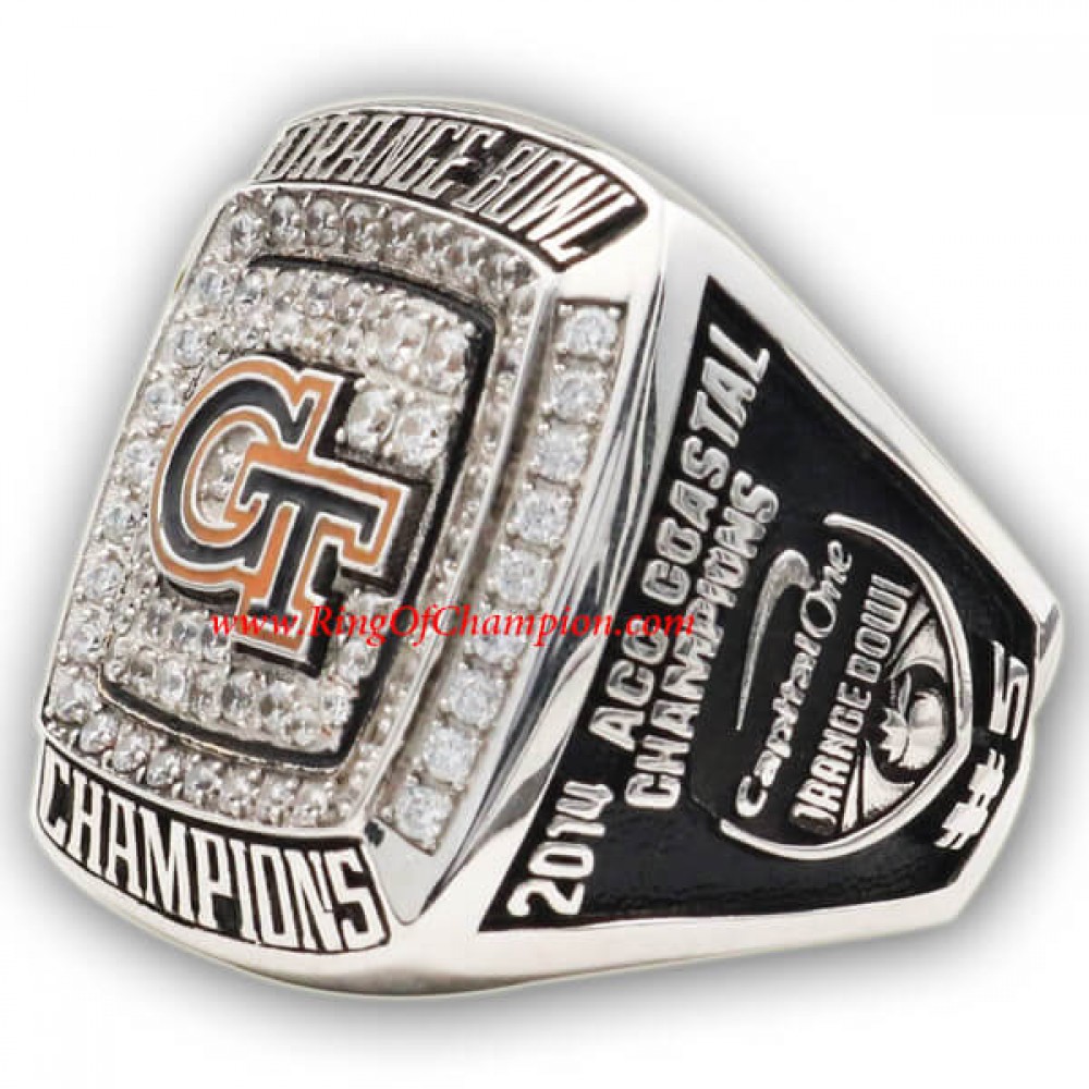 2014 Georgia Tech Yellow Jackets Men's Football College Orange Bowl College Championship Ring