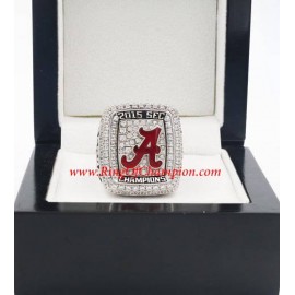 2015 Alabama Crimson Tide SEC Men's Football College Championship Ring