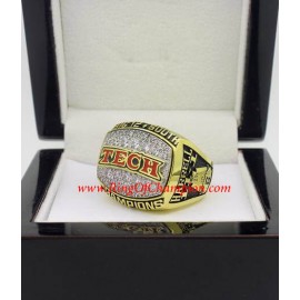 2008 Texas Tech Red Raiders Men's Football Big 12 Championship Ring, Custom Texas Tech Red Raider Champions Ring