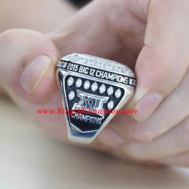 2015 Oklahoma Sooners Men's Football Big 12 Championship Ring, Custom Oklahoma Sooners Champions Ring