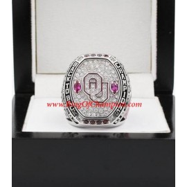 2016 Oklahoma Sooners Big 12 Men's Football College Championship Ring, custom Oklahoma Sooners ring