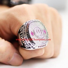 2016 Oklahoma Sooners Big 12 Men's Football College Championship Ring, custom Oklahoma Sooners ring