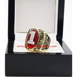 2002 Miami Hurricanes Men's Football Big East Championship Ring, Custom Miami Hurricanes Champions Ring