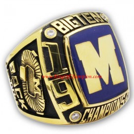 1998 Michigan Wolverines Big Ten Men's Football College Championship Ring