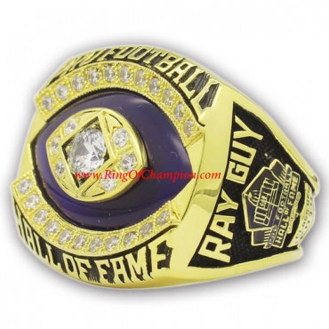 2014 Gray Guy Pro Football Hall of Fame Championship Ring, Custom Hall of Fame Champions Ring