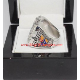 2008 Kansas Jayhawks Men's Basketball NCAA National College Championship Ring