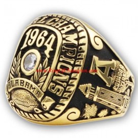 1964 Alabama Crimson Tide NCAA Men's Football College Championship Ring