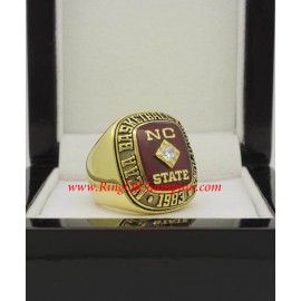 1983 NC State Wolfpack NCAA Men's Basketball College Championship Ring