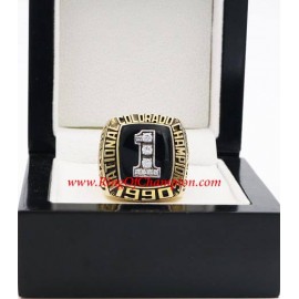 1990 Colorado Buffaloes Men's Football NCAA National College Championship Ring