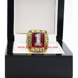 1991 Washington Huskies Men's Football NCAA National College Championship Ring