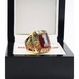 1991 Washington Huskies Men's Football NCAA National College Championship Ring