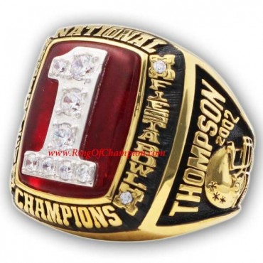 2002 Ohio State Buckeyes Men's Football NCAA National College Championship Ring