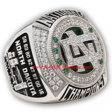 2016 North Dakota Fighting Hawks NCAA Men's Ice Hockey College Championship Ring