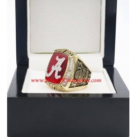 2009 Alabama Crimson Tide Men's Football SEC National College Championship Ring