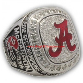 2012 Alabama Crimson Tide Men's Football SEC National College Championship Ring