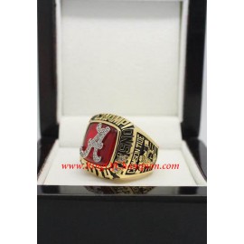 2014 Alabama Crimson Tide Men's Football SEC National College Championship FAN Ring