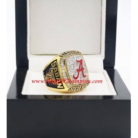 2008 Alabama Crimson Tide Sugar Bowl Men's Football College Championship Ring