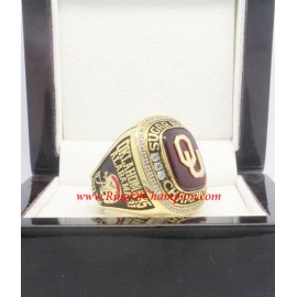 2013 - 2014 Oklahoma Sooners Men's Football National College Championship FAN Ring