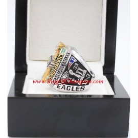 2017 Philadelphia Eagles Super Bowl LII Men's Football World Championship FAN Ring