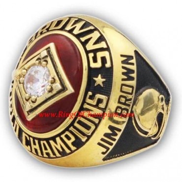 1964 Cleveland Browns Men's Football championship ring, Custom Cleveland Browns Champions Ring