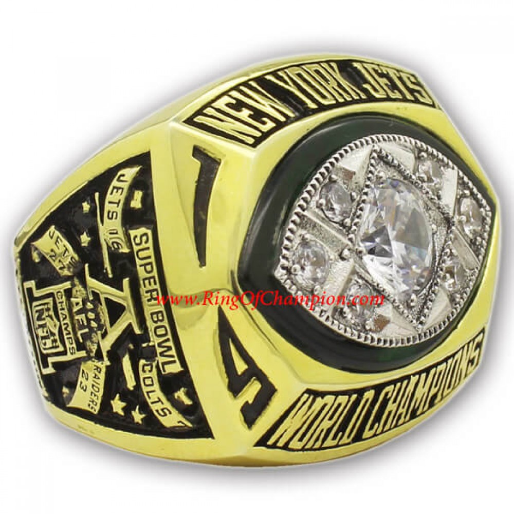 1968 New York Jets Super Bowl III World Championship Ring, Replica New York Jets Ring