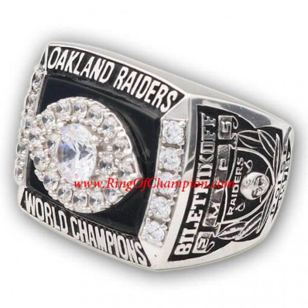 1976 Oakland Raiders Super Bowl XI World Championship Ring, Replica Oakland Raiders Ring