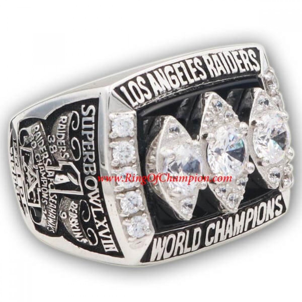 1983 Los Angeles Raiders Super Bowl XVIII World Championship Ring, Replica  Los Angeles Raiders Ring