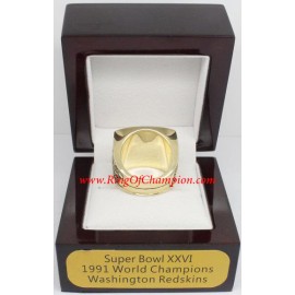 1991 Washington Redskins Super Bowl XXVI World Championship Ring, Replica Washington Redskins Ring