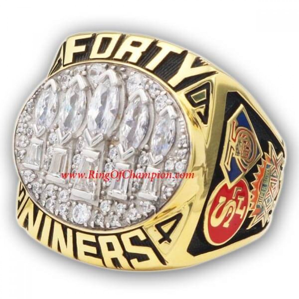 1994 San Francisco 49ers Super Bowl XXIX World Championship Ring, Replica San Francisco 49ers Ring