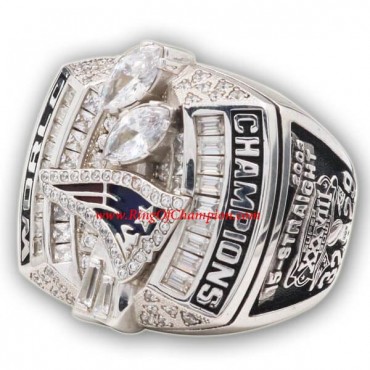 2003 New England Patriots Super Bowl XXXVIII World Championship Ring, Replica New England Patriots Ring