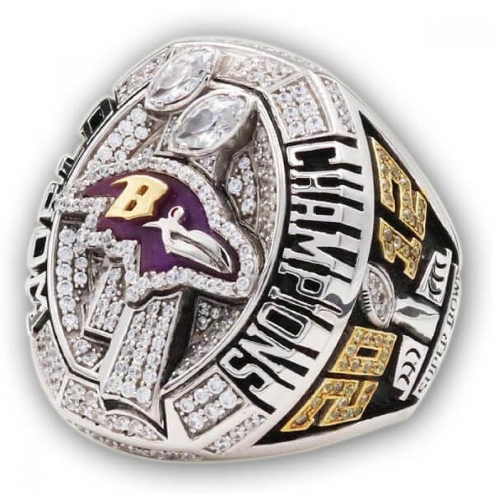 2012 Baltimore Ravens Super Bowl XLVII World Championship Ring, Replica Baltimore Ravens Ring