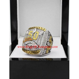 2015 Denver Broncos Super Bowl 50 World Championship Ring, Custom Denver Broncos Champions Ring