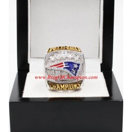 2016 New England Patriots Super Bowl LI Championship FAN Ring, Custom New England Patriots Champions Ring